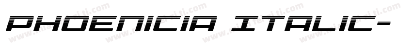 Phoenicia Italic字体转换